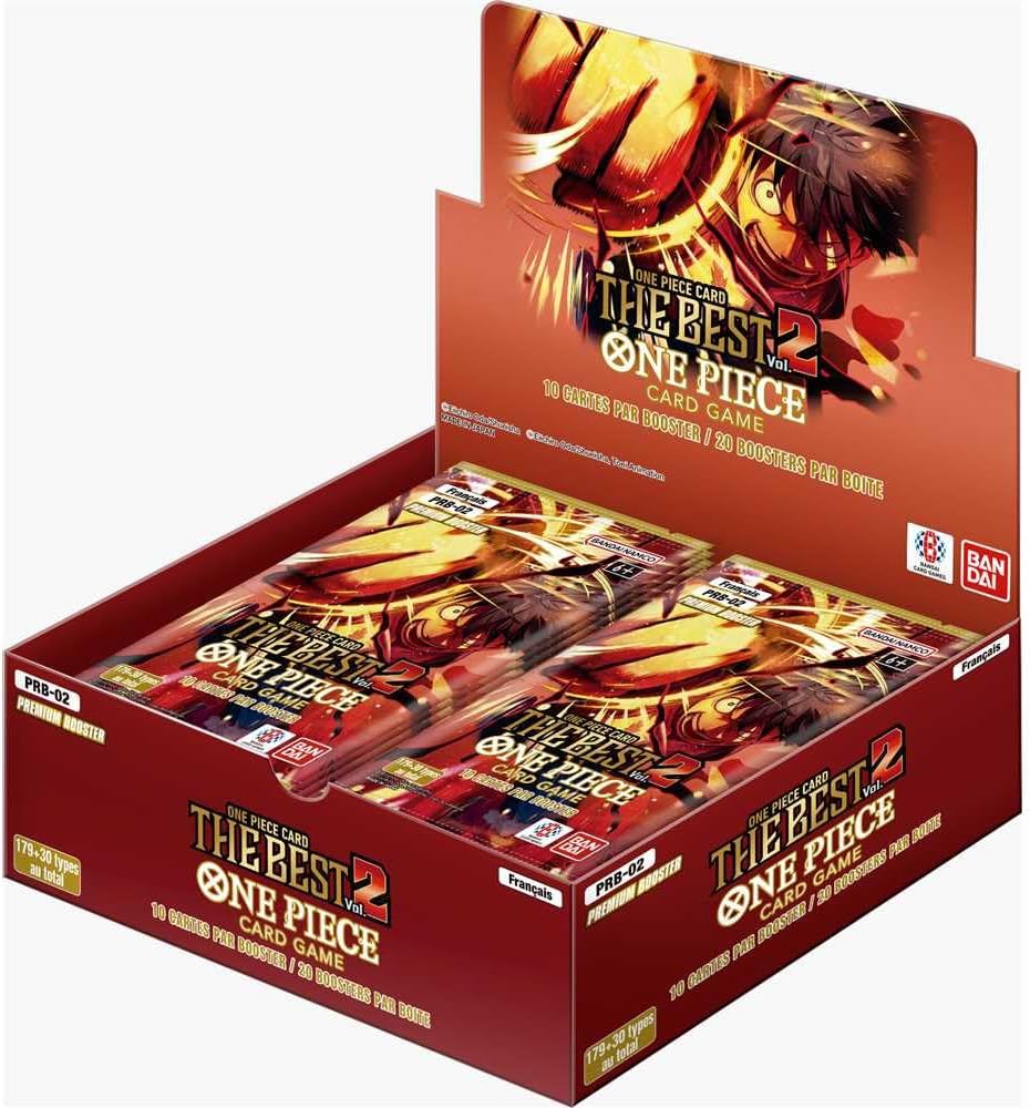 PRB02 – Premium Booster Pack One Piece – One Piece Card Game Box (20 Bustine) ENG