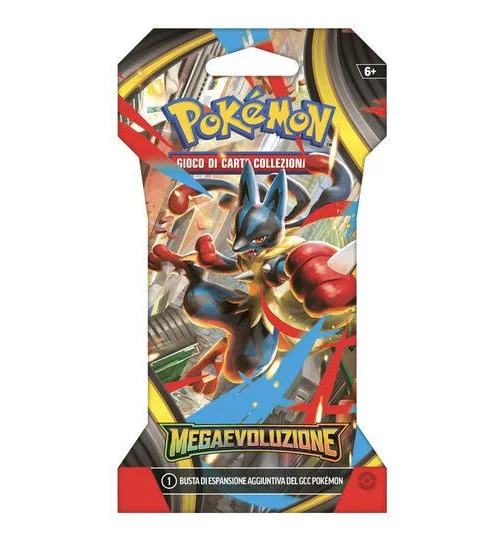 Pokémon – mega evoluzione – busta assortita 10 carte in paper sleeve