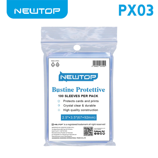 NEWTOP CARD SLEEVES BUSTINE PROTETTIVE PX03