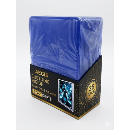 AEGIS PX08 – 25 Top Loader Rigidi 35PT per Carte TCG 3"×4"