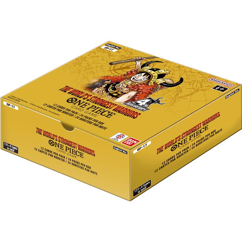 One Piece Card Game OP-17 The World's Strongest Warriors Booster Box 24 buste inglese