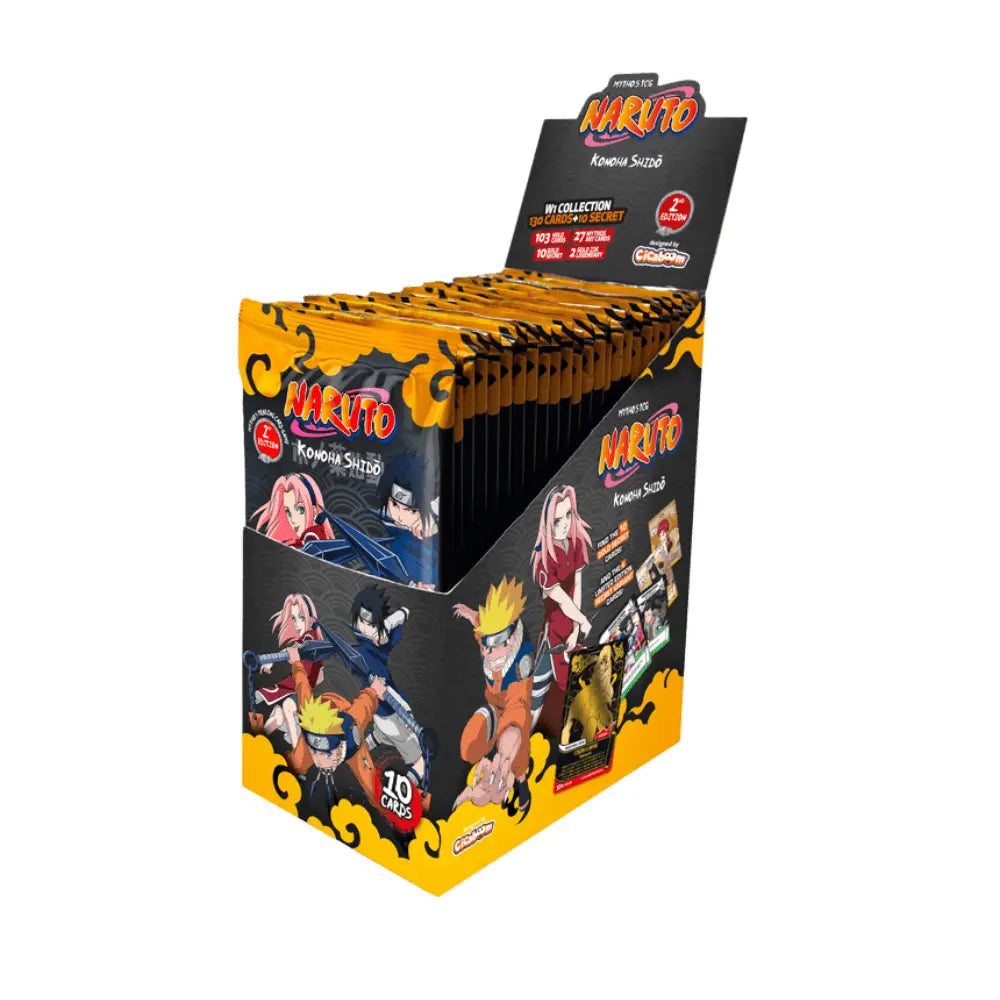 Naruto Mythos TCG Konoha Shido 2nd Edition Booster Box 24 buste ENG