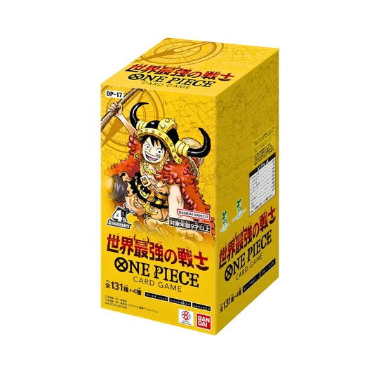 One Piece Card Game OP-17 The World’s Strongest Warriors Booster Box giapponese 24 bustine