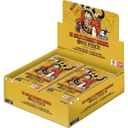 One Piece Card Game OP-17 The World's Strongest Warriors Booster Box 24 buste inglese