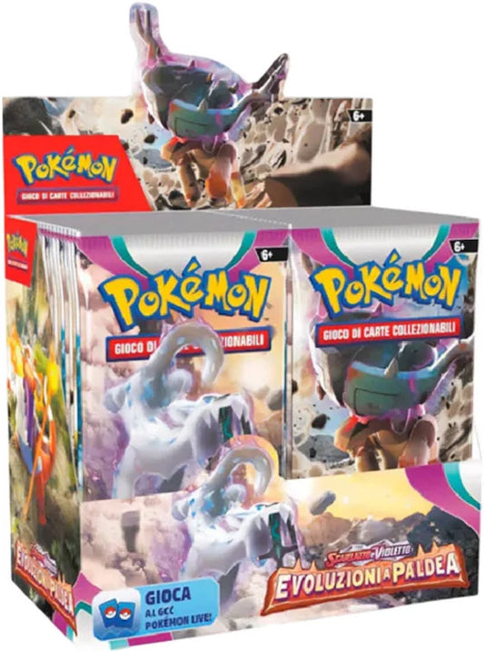 Pokémon Card Game Evoluzioni a Paldea Scarlatto & Violetto Display – 36 Buste (IT)