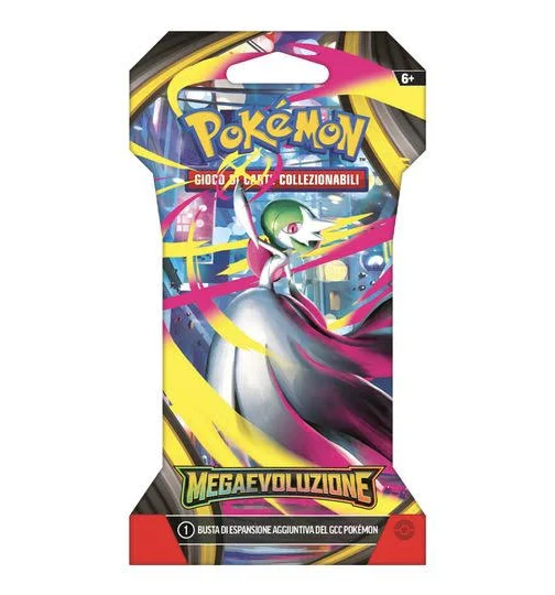 Pokémon – mega evoluzione – busta assortita 10 carte in paper sleeve