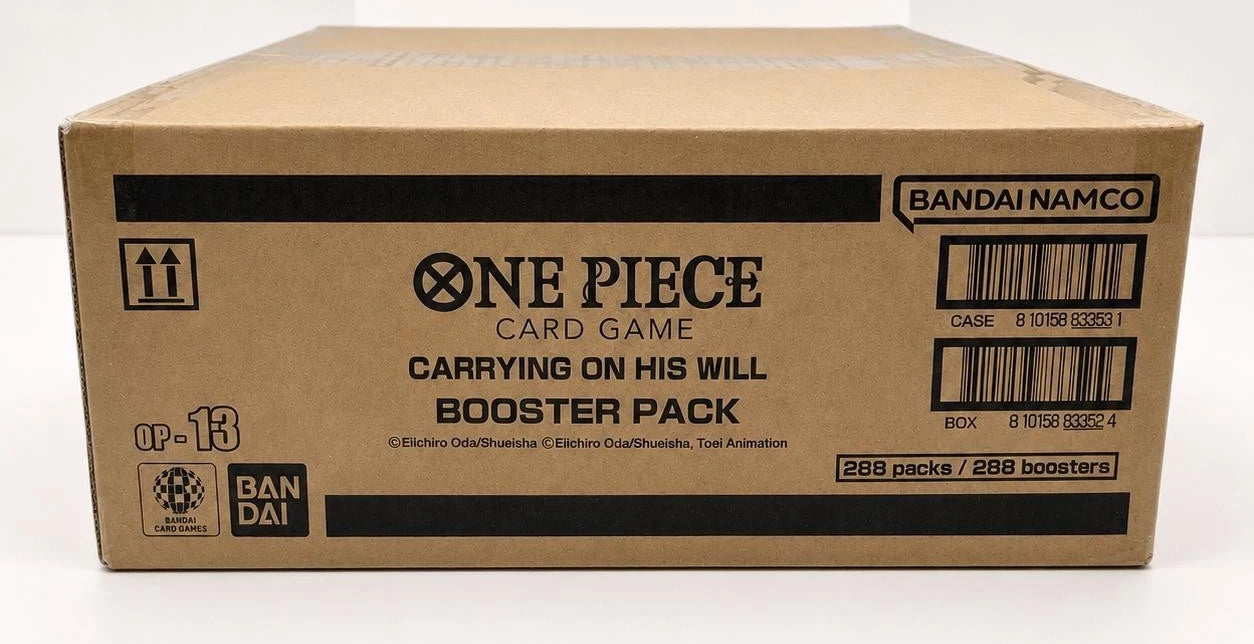 One Piece OP13 Carrying On His Will sealed case 12 booster box English